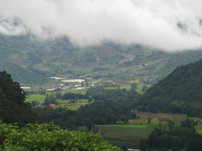 The pueblo of Cerro Punto, surrounded by farms