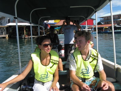 Going out snorkeling- yes, we look like tourists!