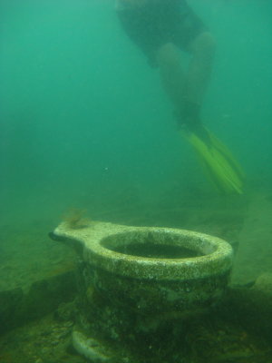 A well preserved part of the wreck