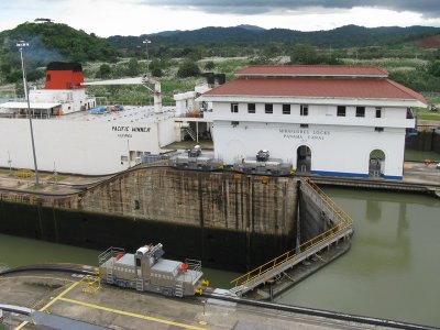 The locks on the Panama Canal