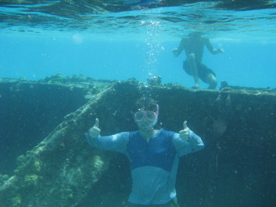 Snorkeling at the wreck 3