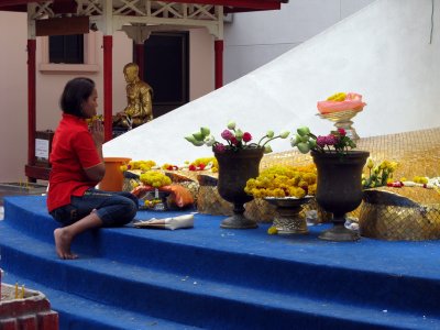 Base of the standing buddha