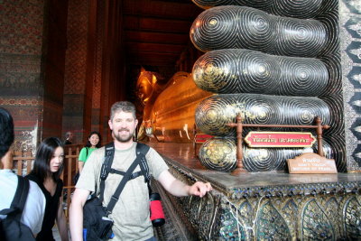 Me and the toes of the reclining buddha
