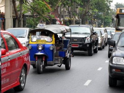 He had to take a tuk tuk back to the shop