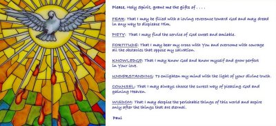 THE SEVEN GIFTS OF GOD's HOLY SPIRIT
