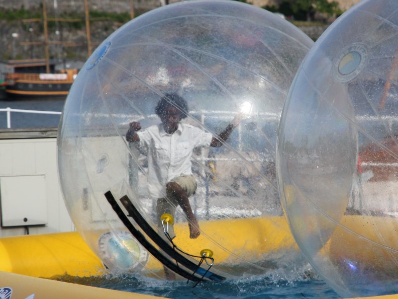 Boy in bubble 1