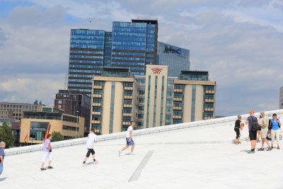 Rooftop view. Oslo Opera House