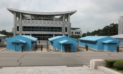 The large building is South Korea