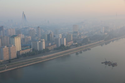 Good morning Pyongyang! View from my room at the 38th floor