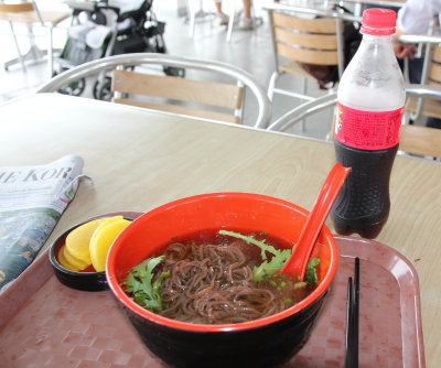 Noodles with ice slush - Han River