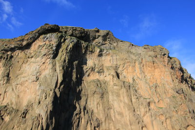 Cliffs along the harbour entrance