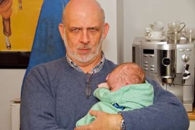 Quinn with Grandpa Fred