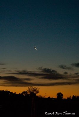 Moon and Venus Sunrise