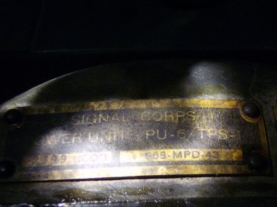 Signal corps power unit PU-6/TPS-1