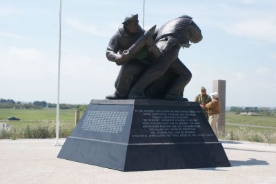 US Navy monument at utah beach