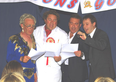 The judges sing to Basil
