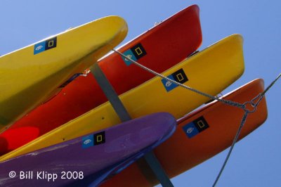 Kayacks Being Hoisted Aboard  Sea Bird