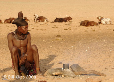 Himba Chief Tending Fire, Serra Cafema 4