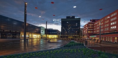 Jan Stenbecks torg p invigningsdagen - Jan Stenbeck Square