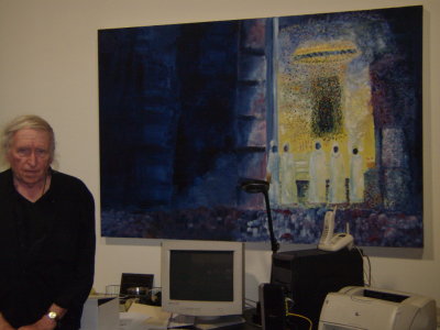 Mr. Daly in his Artworks studio