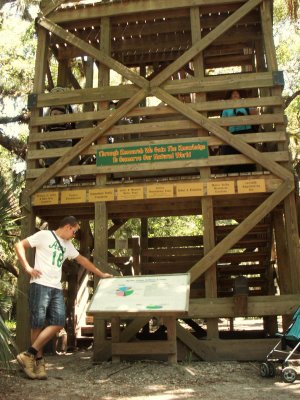 Entering the Canopy walkway