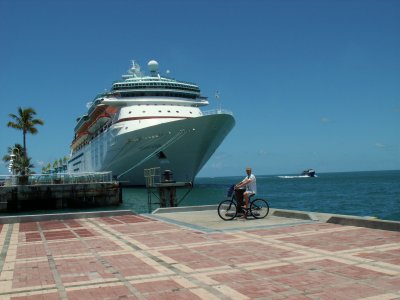 Cruiseship at the Key West dock...