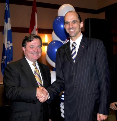 Steven Blaney, dput de Lvis-Bellechasse et le ministre des finances M. Jim Flaherty