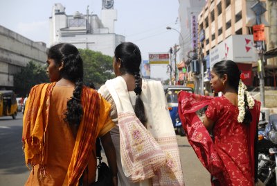 Girlfriends going to the mall - Chennai.