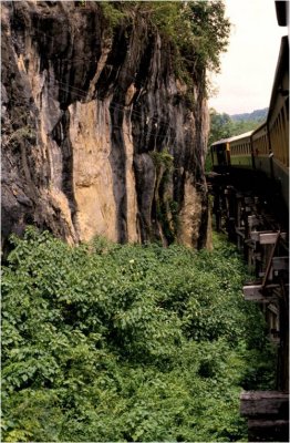 Kanchanaburi Province:  Scenery Along The Rail Line
