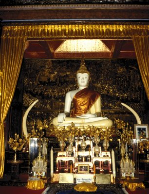 Burmese-style Buddha and Altar