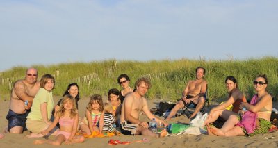 La fin dune journe parfaite  la plage Emery Lger,  Cap-Pel