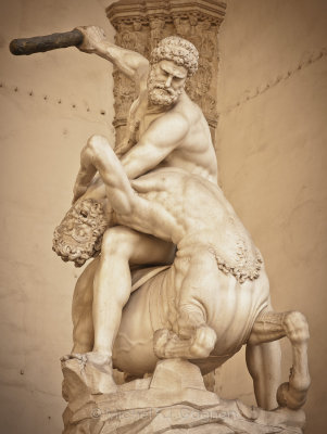 Hercules beating the Centaur Nessus