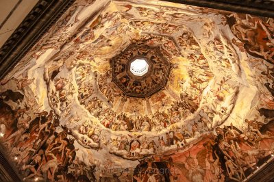 The ceiling of the dome of the cathedral Santa Maria dei Fiori