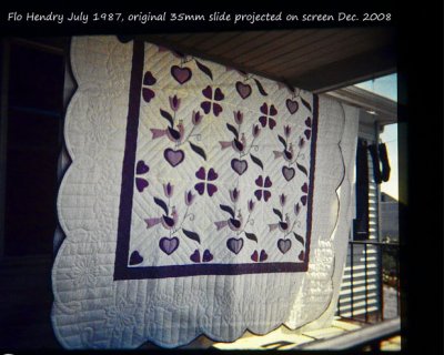 Q' fpr Quilt.  Amish Quilt,  Distelfink by The Fisher Sisters
