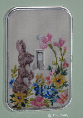 Counted Cross Stitched: Rabbit