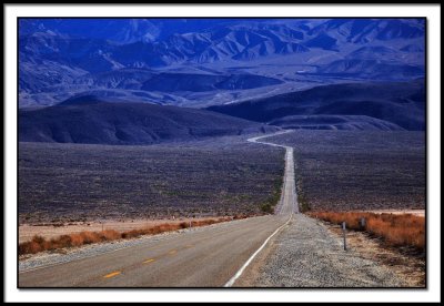 Entering Death Valley From The West on California State Road 190