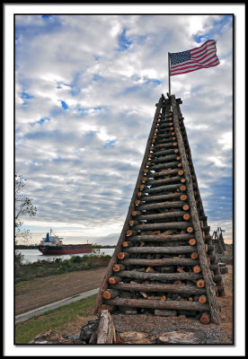 Mississippi River Levy Bonfire Structures