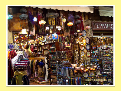 Lamps stall in Socrates, Rhodes Old Town