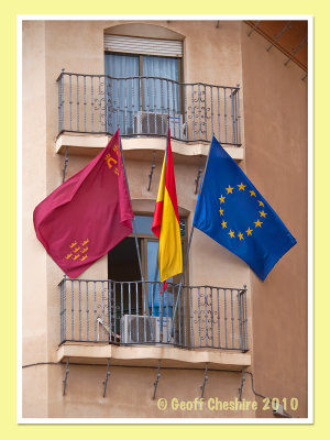 Lorca - European & provincial flags