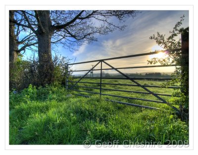 Morning at the gate (HDR)