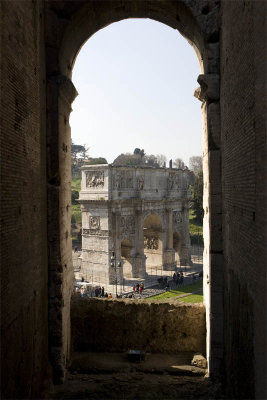 Arco Di Costantion seen from the Colosseum