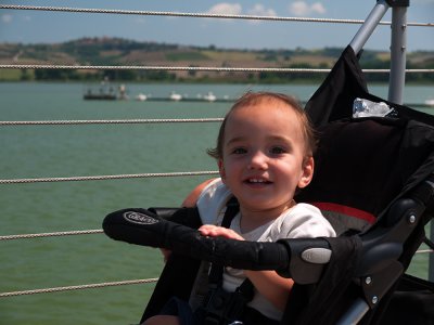 Ian at Lago di Chiusi