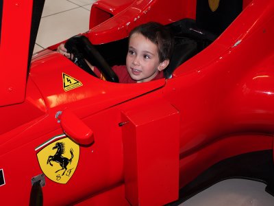 Carter at the Ferrari Museum
