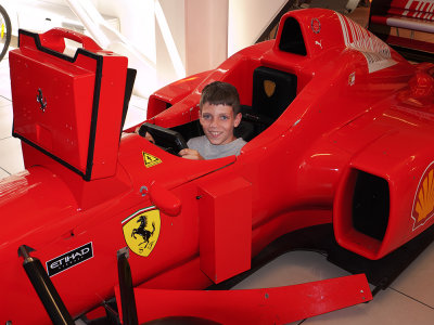 Mark at the Ferrari Museum