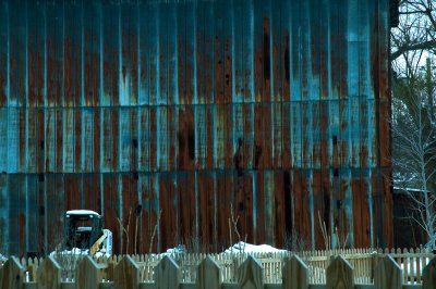 weathered steel siding