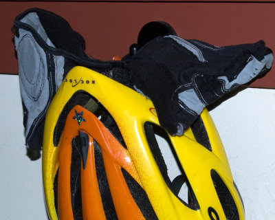 helmet and gloves