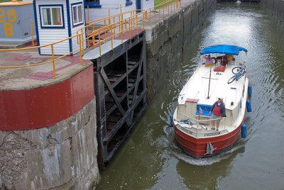 steel boat & lock