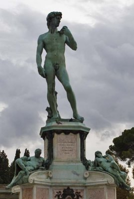 A Replica of Michelangelo's David