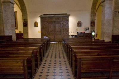 Inside the Holy Cross Chapel