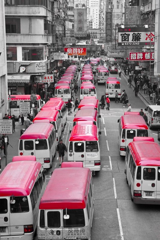 Red Mini Buses